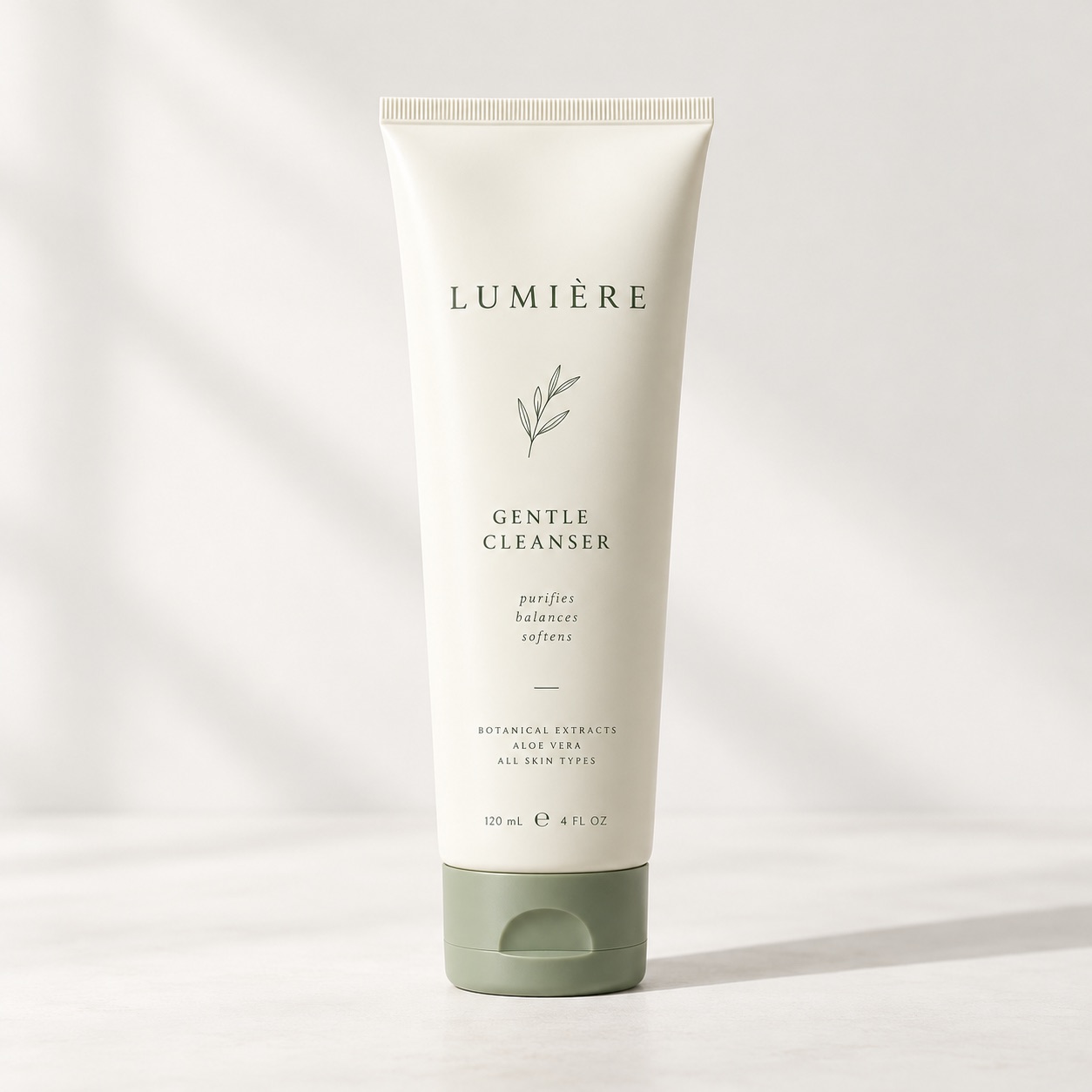 Gentle Facial Cleanser product photography (demo)